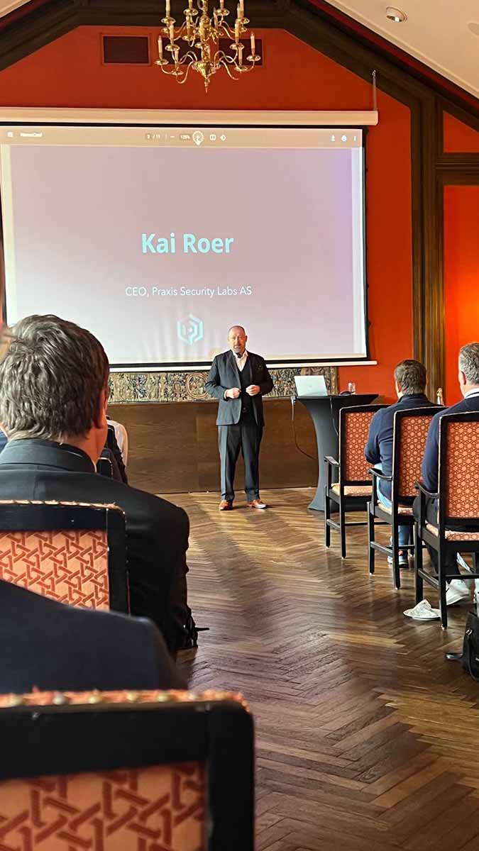 Presenting as CEO of Praxis Security Labs