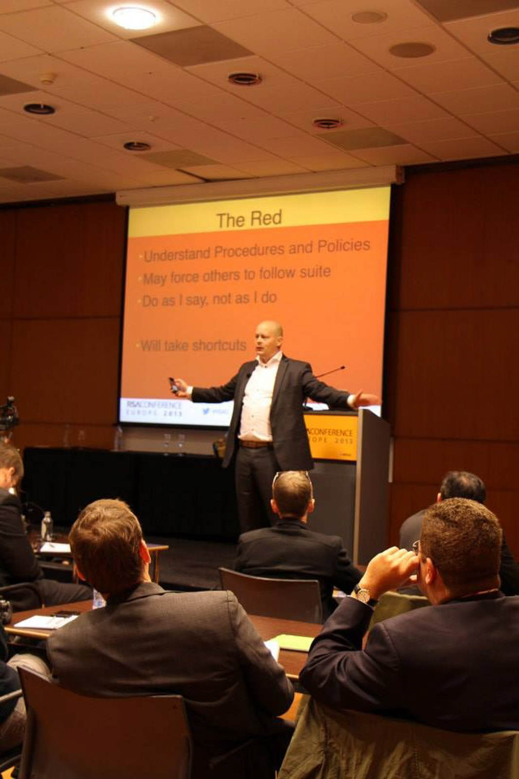 Kai presenting at RSA Conference Europe